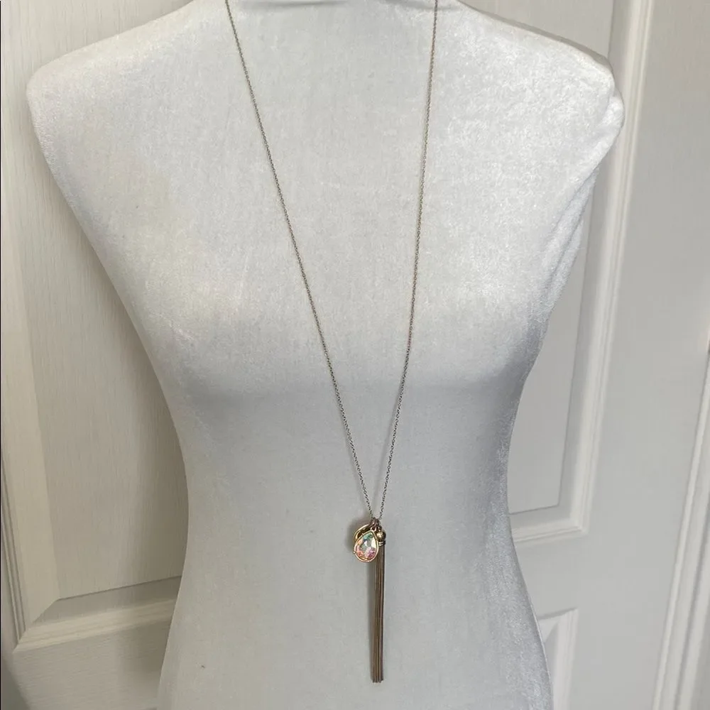 Bella & Jack Elegant Gold Pendant Long Layer Necklace
